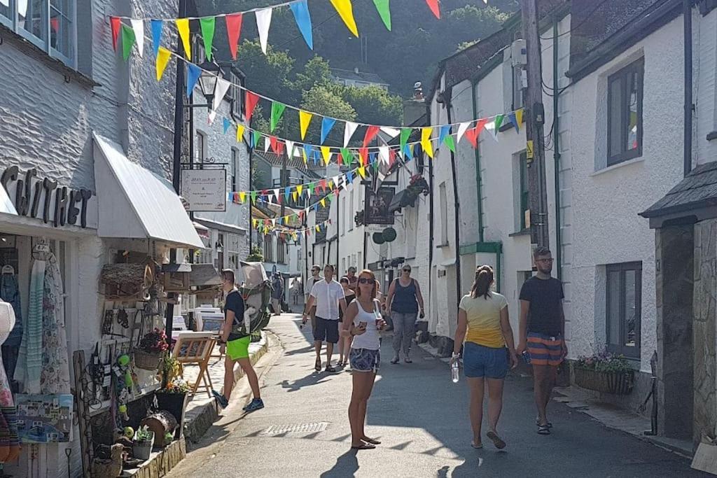 Bijou Coastal Apartment In Polperro With Hot Tub Onsite Parking Downhill Walk To Village エクステリア 写真