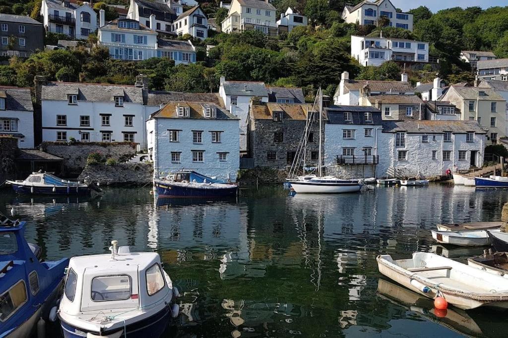 Bijou Coastal Apartment In Polperro With Hot Tub Onsite Parking Downhill Walk To Village エクステリア 写真