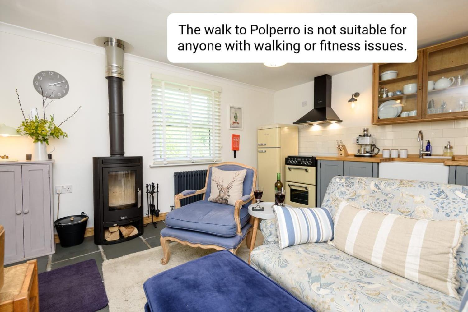 Bijou Coastal Apartment In Polperro With Hot Tub Onsite Parking Downhill Walk To Village エクステリア 写真
